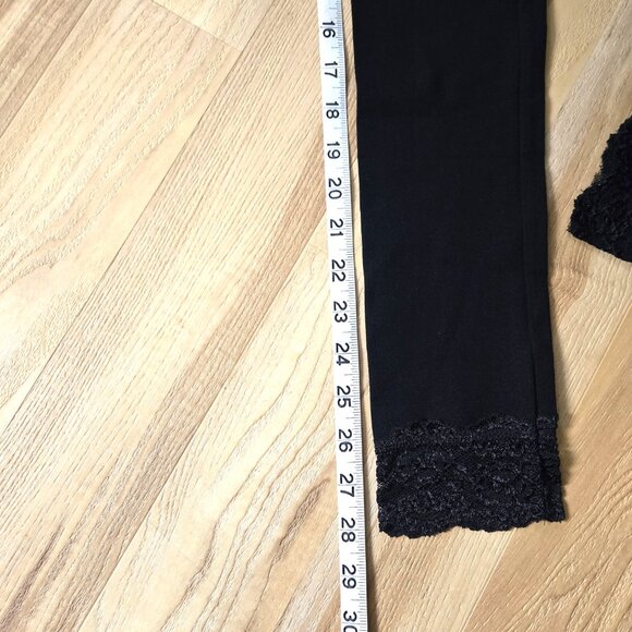 Angel Serenade Black Lace Capri Leggings (S/M) NWOT - Picture 4 of 5